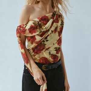 For Love & Lemons Harper Off-The-Shoulder Corset Top- NWT